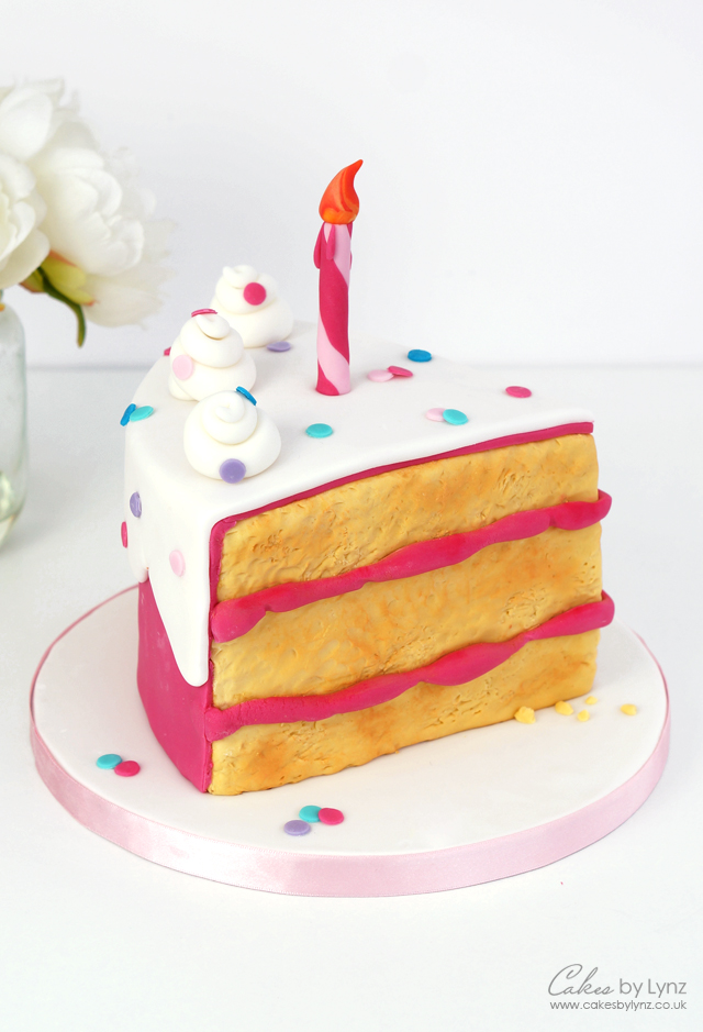 slice of cake cartoon cake