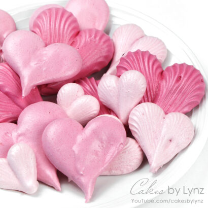 Meringue Heart Cake Toppers Recipe